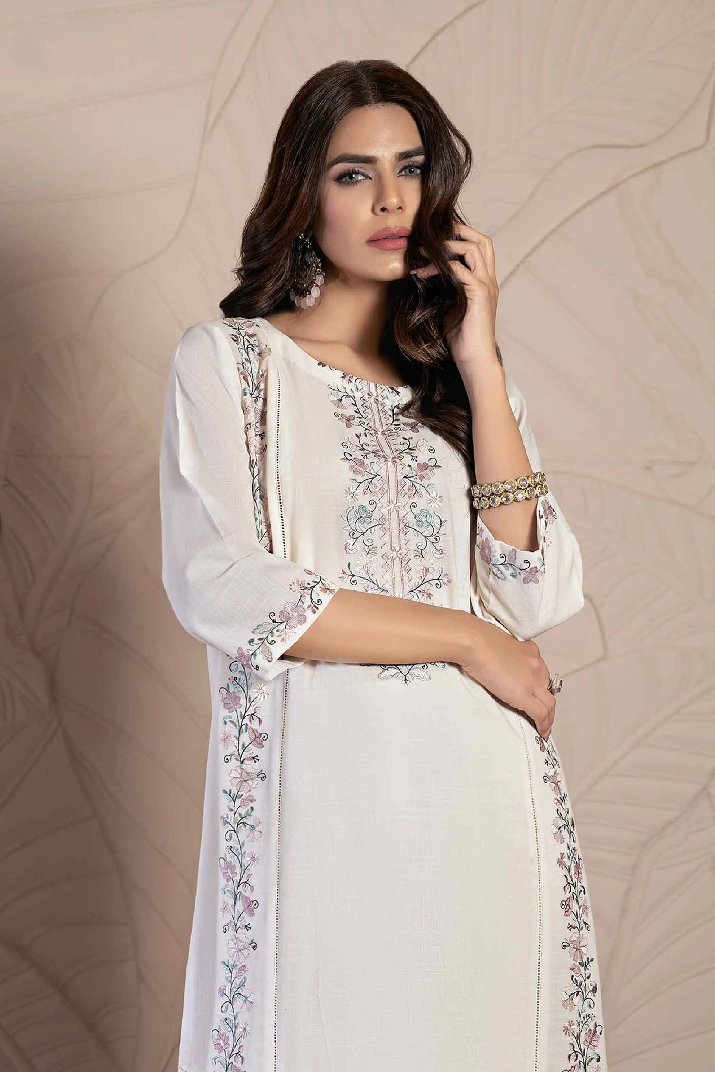 2 Piece - Embroidered Suit - KFE24-36