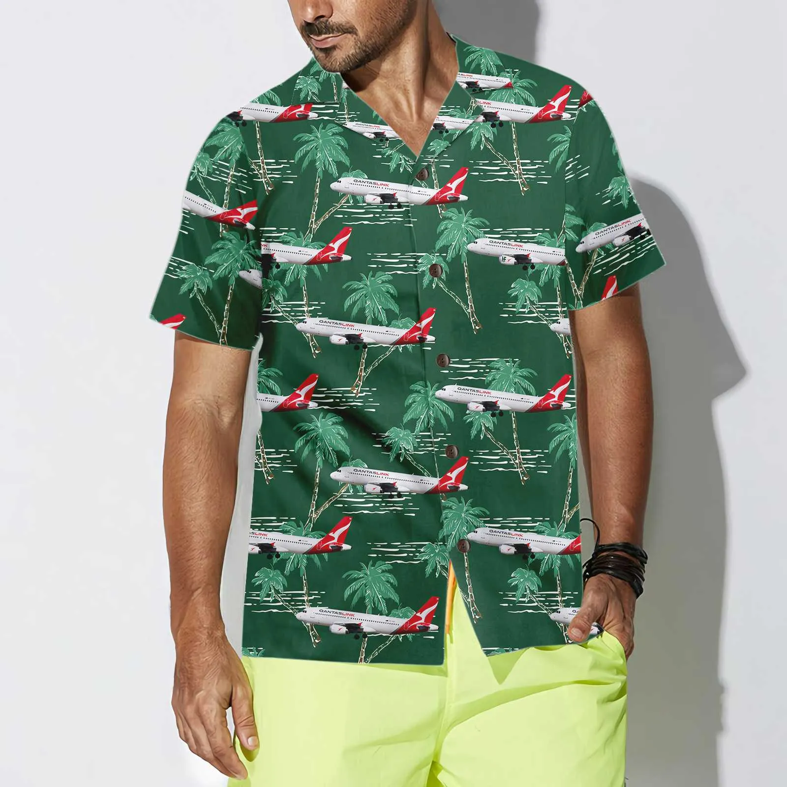 Airbus Hawaiian, Tropical Aircraft & Airplane Aloha Shirt, Aviation Shirt For Men