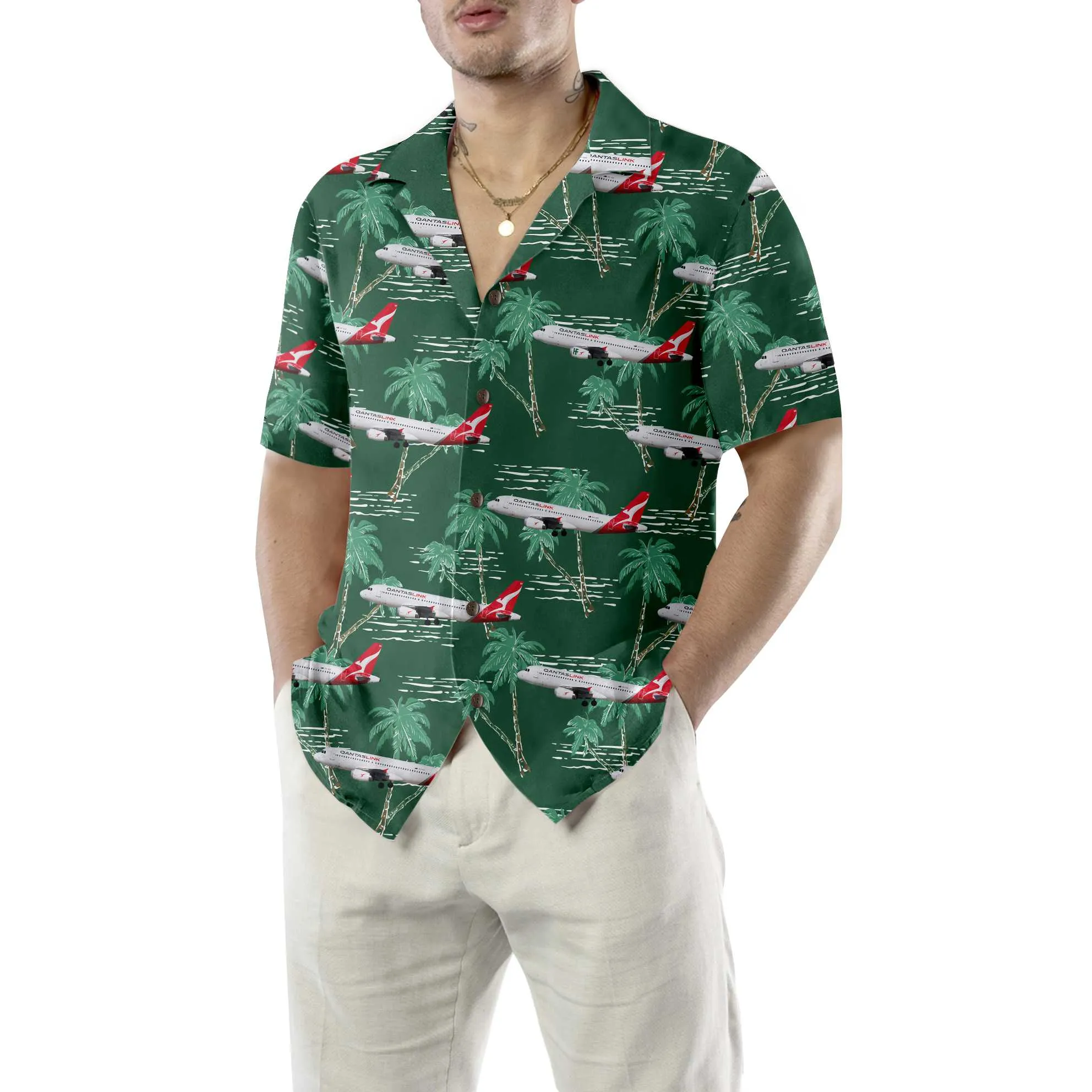 Airbus Hawaiian, Tropical Aircraft & Airplane Aloha Shirt, Aviation Shirt For Men