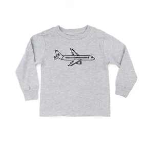 AIRPLANE - Minimalist Design - Long Sleeve Child Shirt