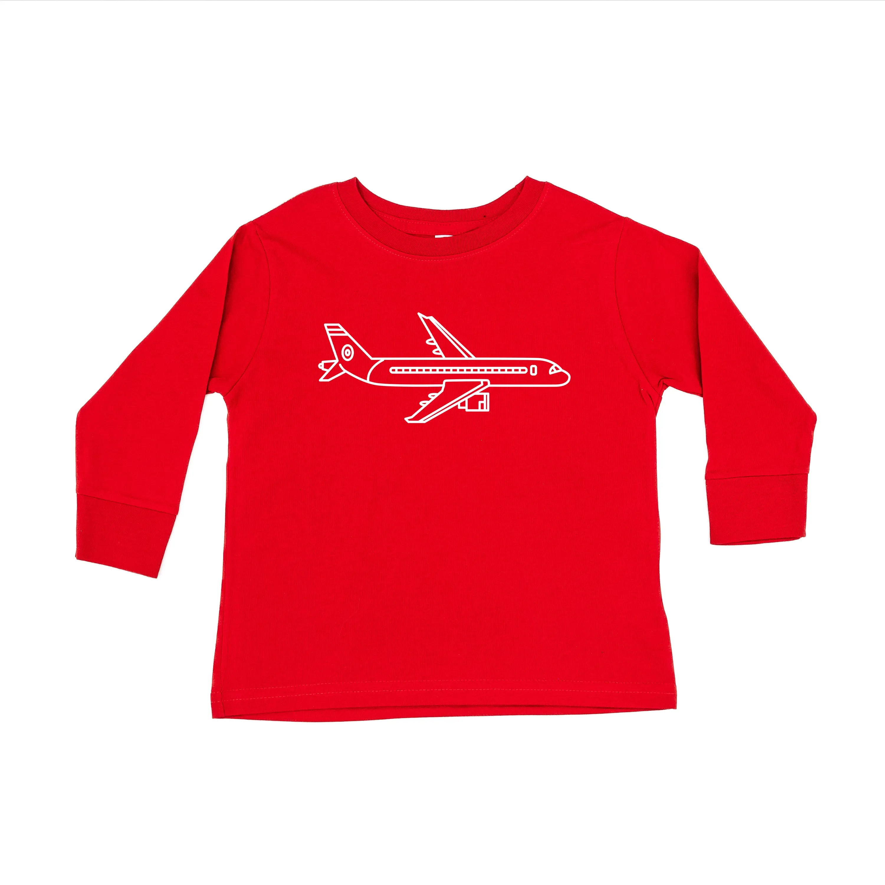 AIRPLANE - Minimalist Design - Long Sleeve Child Shirt