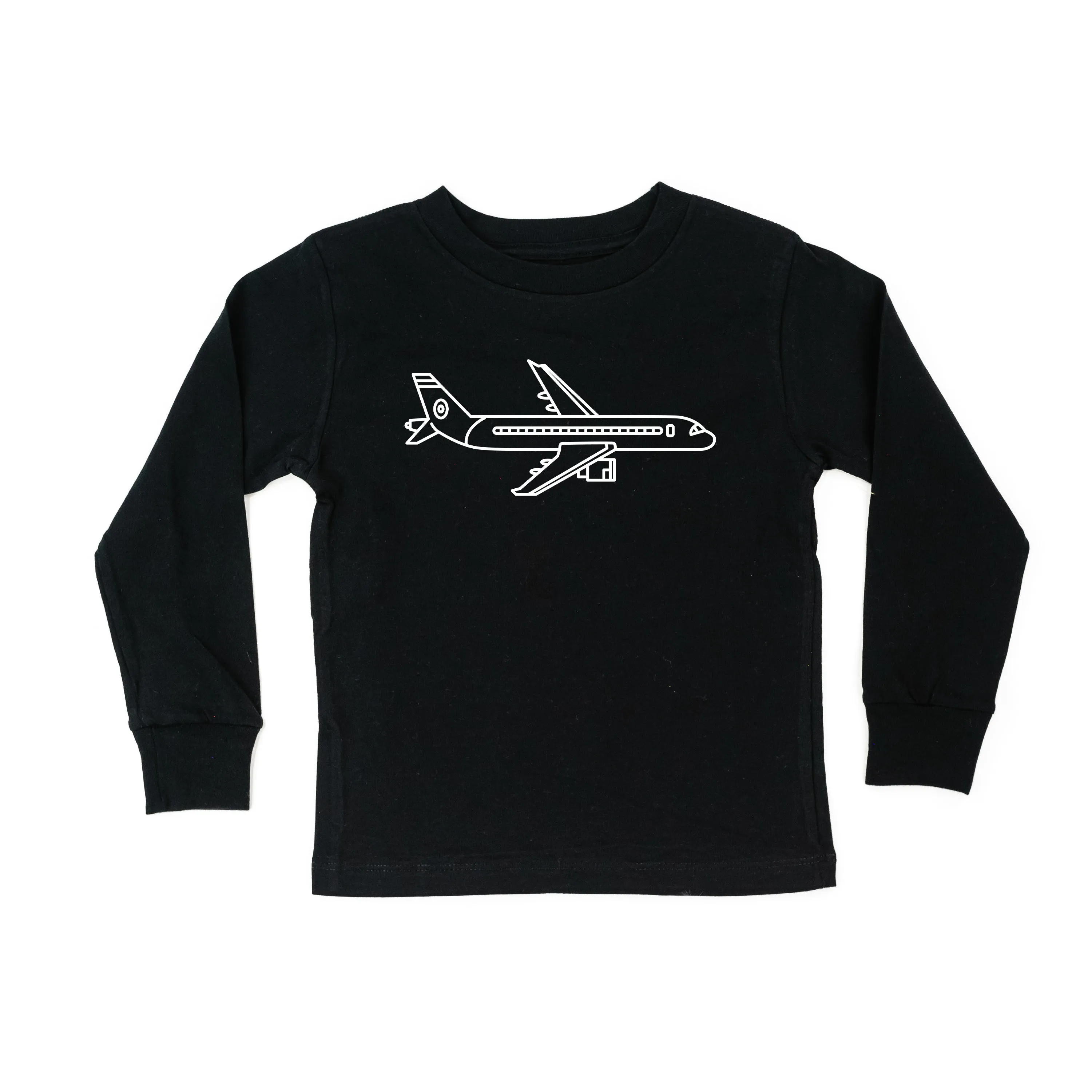 AIRPLANE - Minimalist Design - Long Sleeve Child Shirt