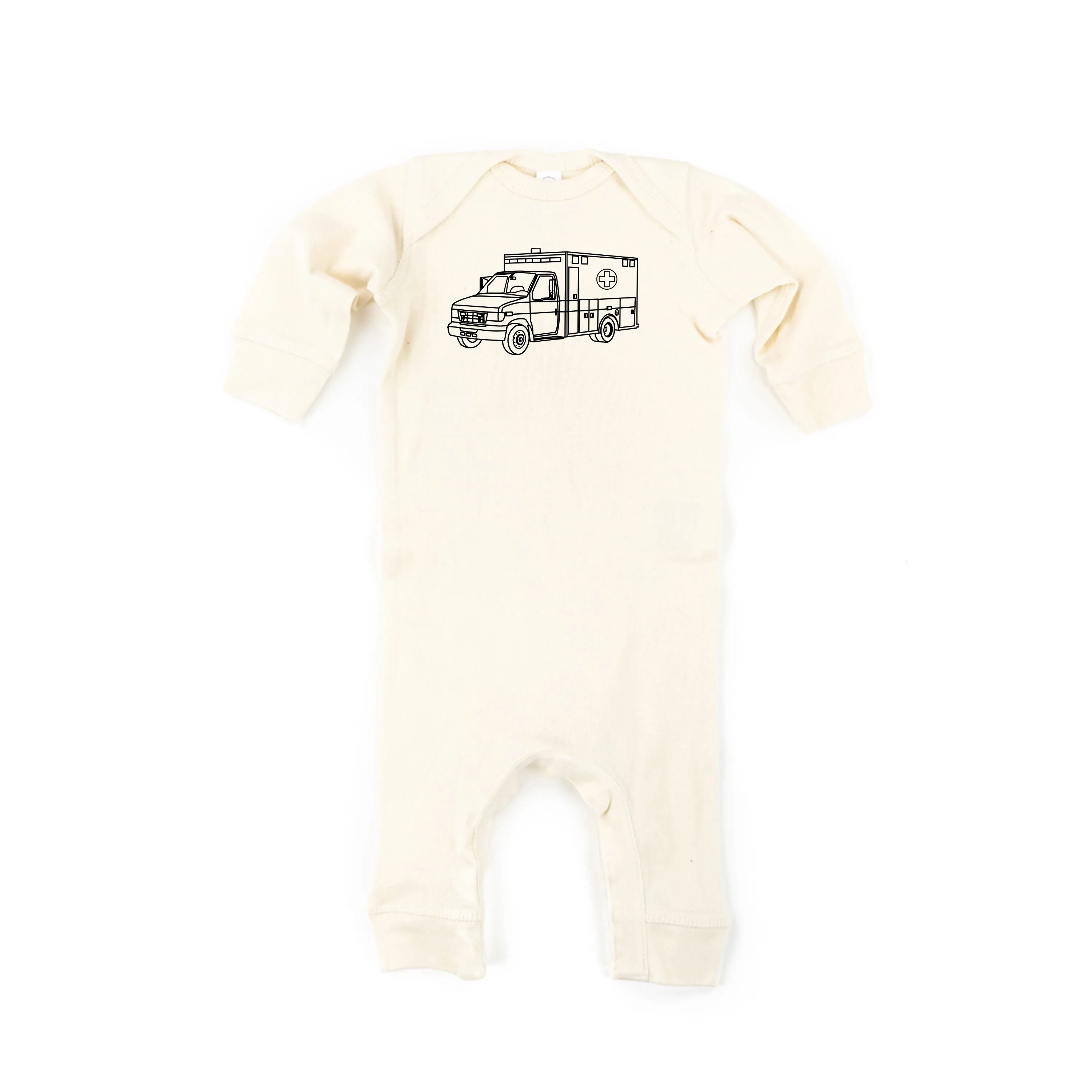 AMBULANCE - Minimalist Design - One Piece Baby Sleeper