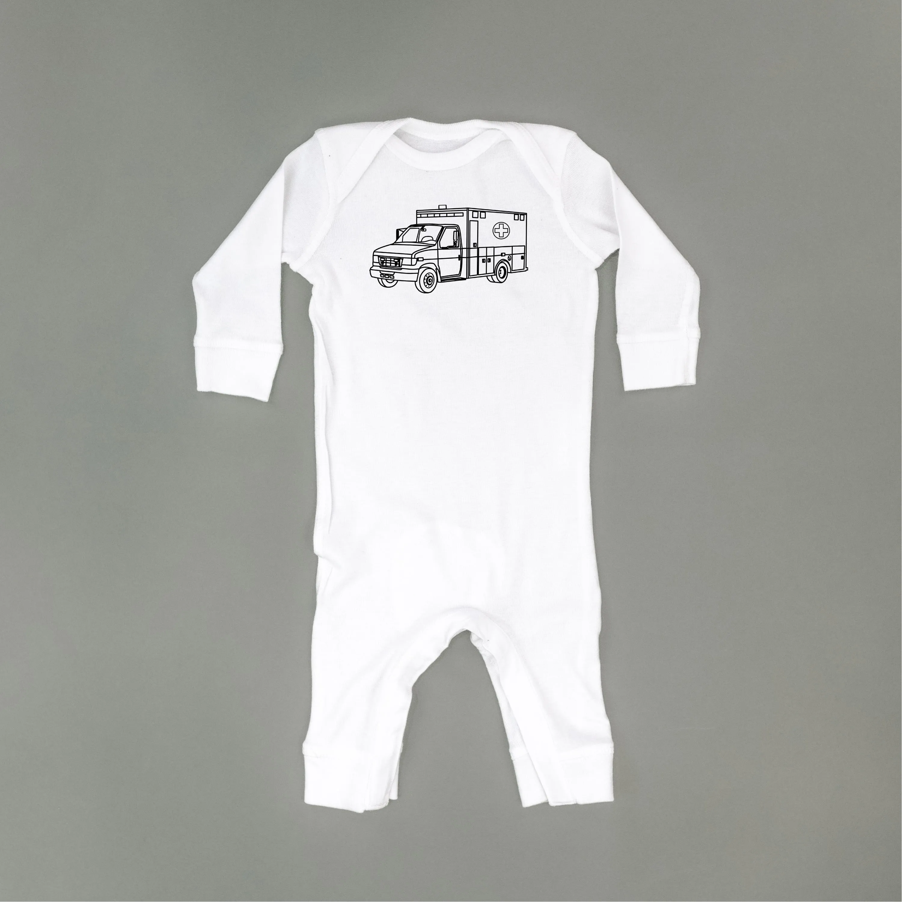 AMBULANCE - Minimalist Design - One Piece Baby Sleeper