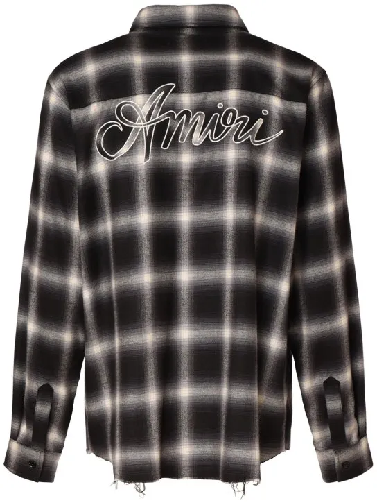 Amiri   Swirl flannel shirt 