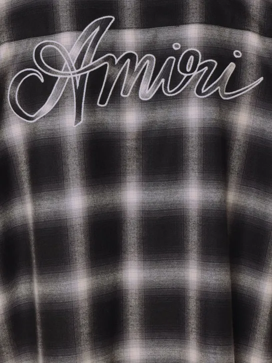 Amiri   Swirl flannel shirt 