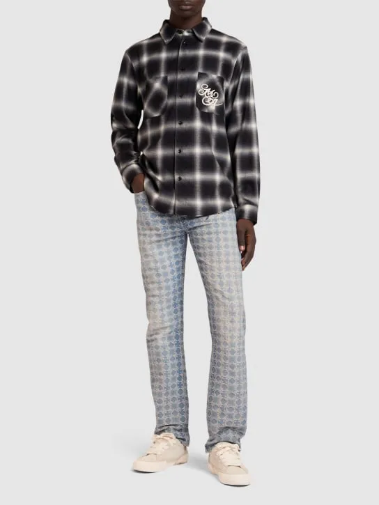 Amiri   Swirl flannel shirt 