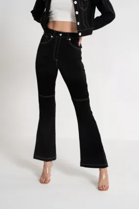 Anchor Stitch Black Pants