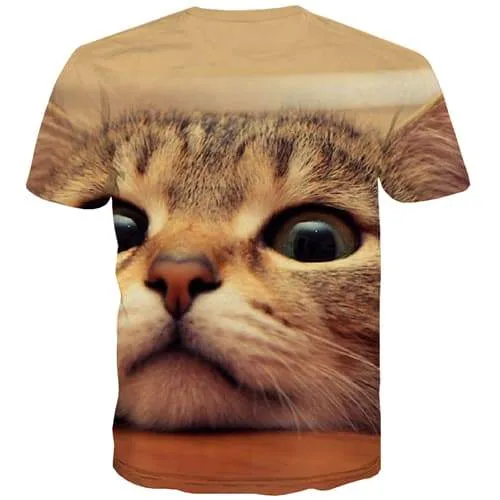 Animal T-shirt Men Galaxy Cat Tshirts Casual Lovely Tshirts Novelty Funny T shirts Funny Short Sleeve Full Print Men New O-neck