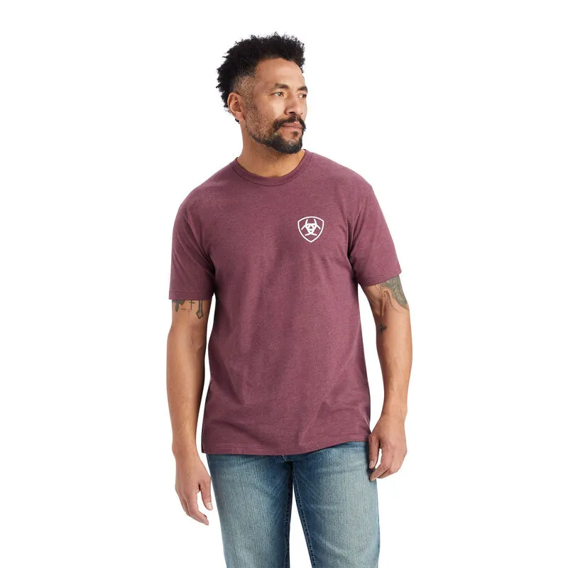 Ariat Men's Minimalist T-Shirt - Burgandy Heather