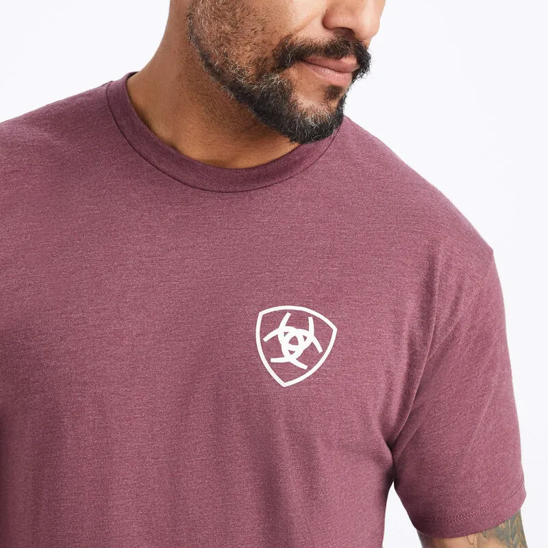 Ariat Men's Minimalist T-Shirt - Burgandy Heather