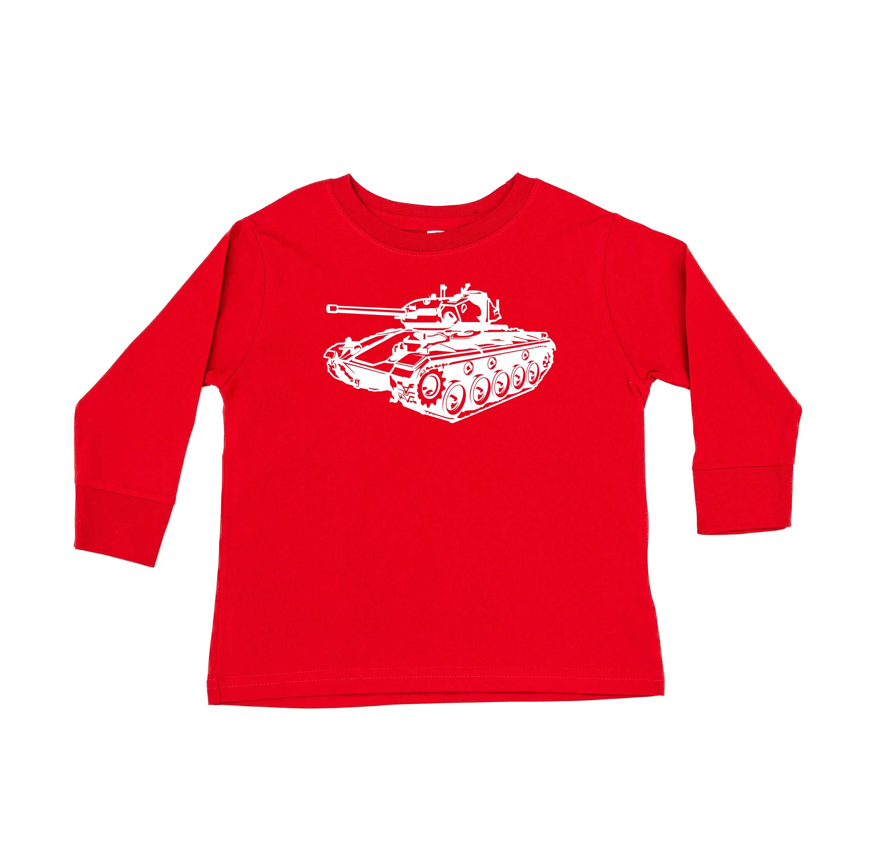 ARMY TANK - Minimalist Design - Long Sleeve Child Shirt