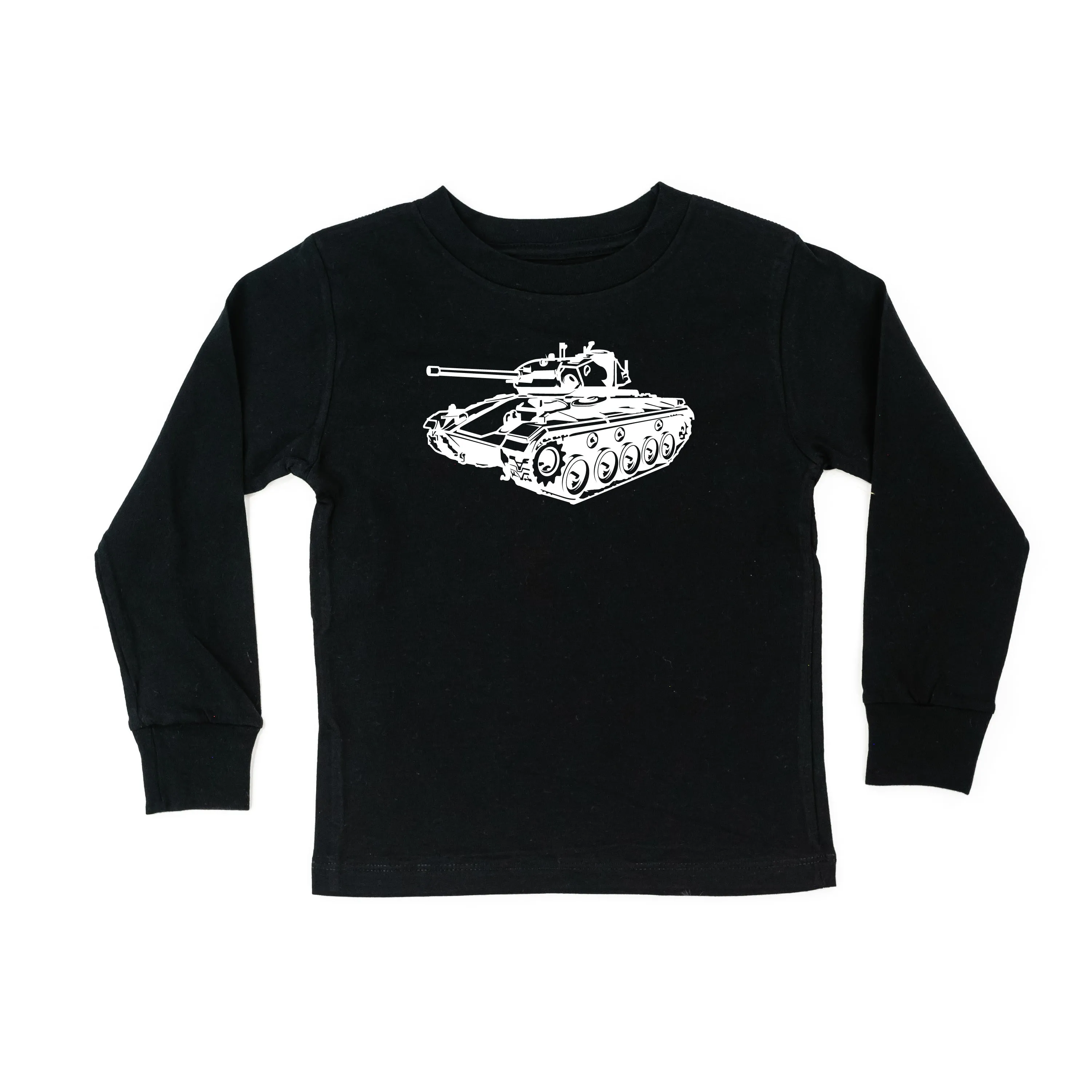 ARMY TANK - Minimalist Design - Long Sleeve Child Shirt