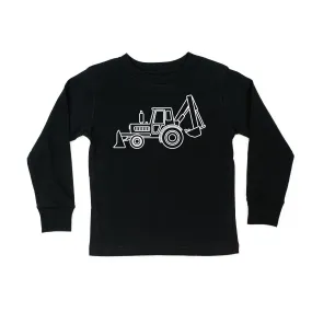 BACKHOE - Minimalist Design - Long Sleeve Child Shirt