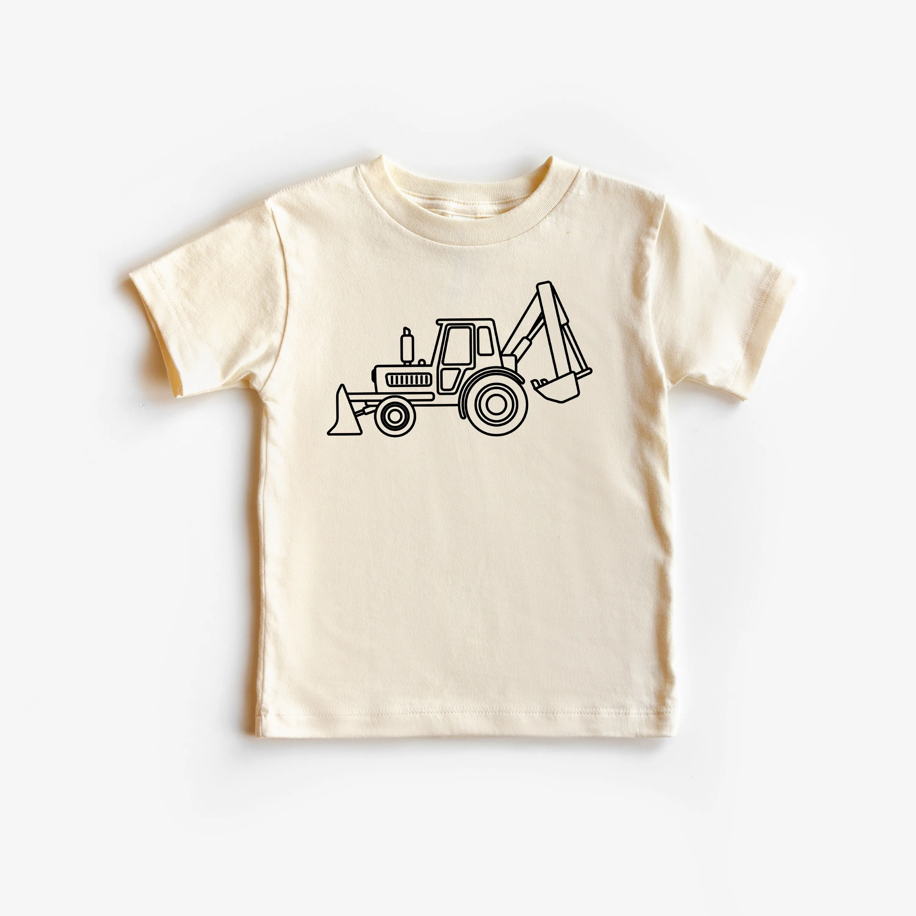 BACKHOE - Minimalist Design - Short Sleeve Child Shirt