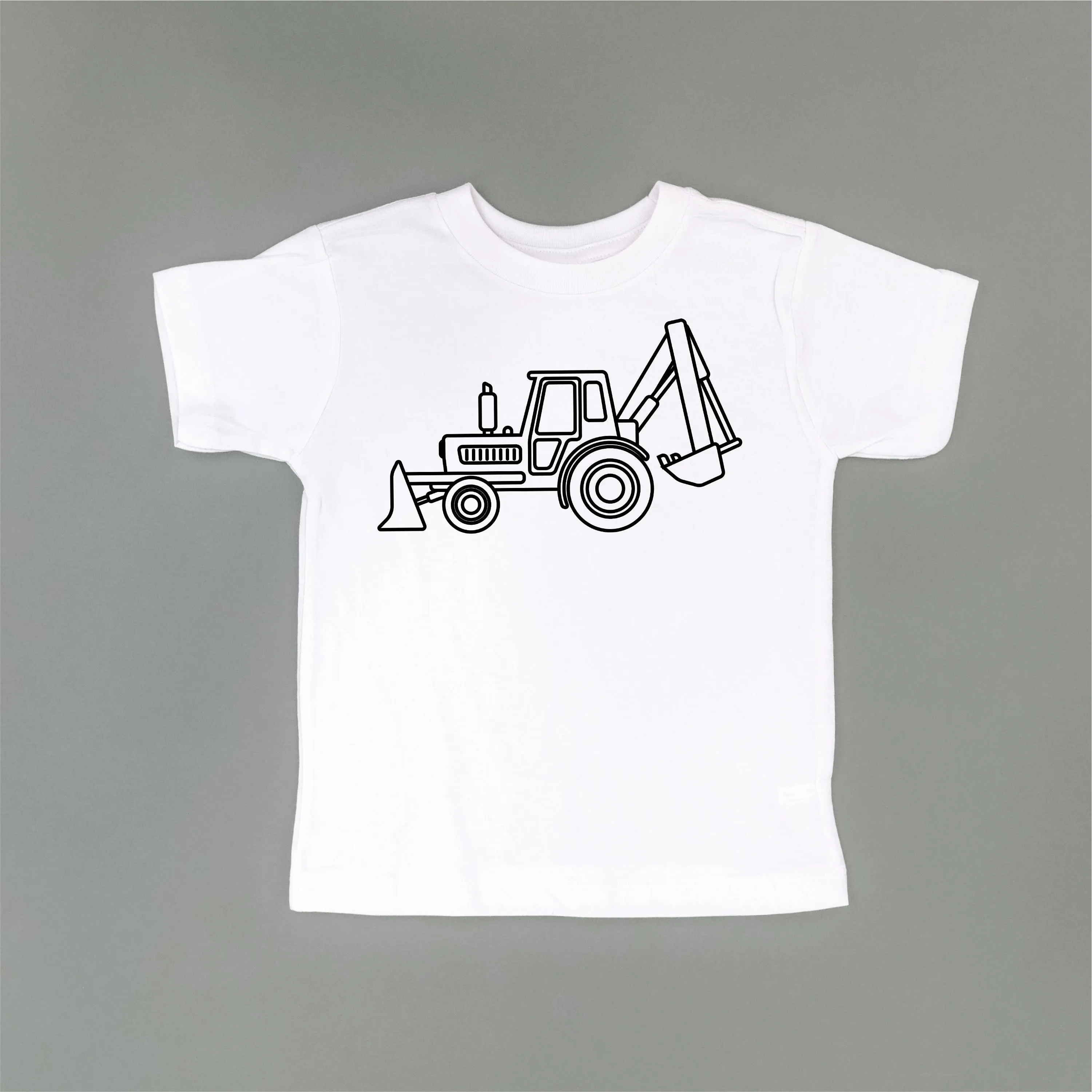 BACKHOE - Minimalist Design - Short Sleeve Child Shirt