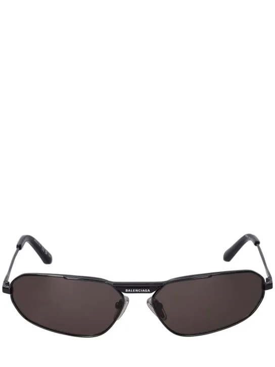 Balenciaga   0245S Tag 2.0 oval metal sunglasses 