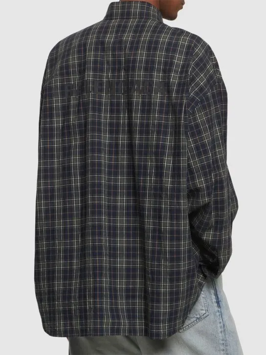 Balenciaga   Light check cotton shirt 