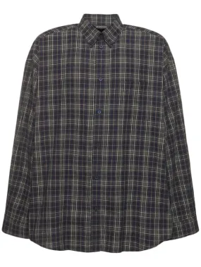 Balenciaga   Light check cotton shirt 