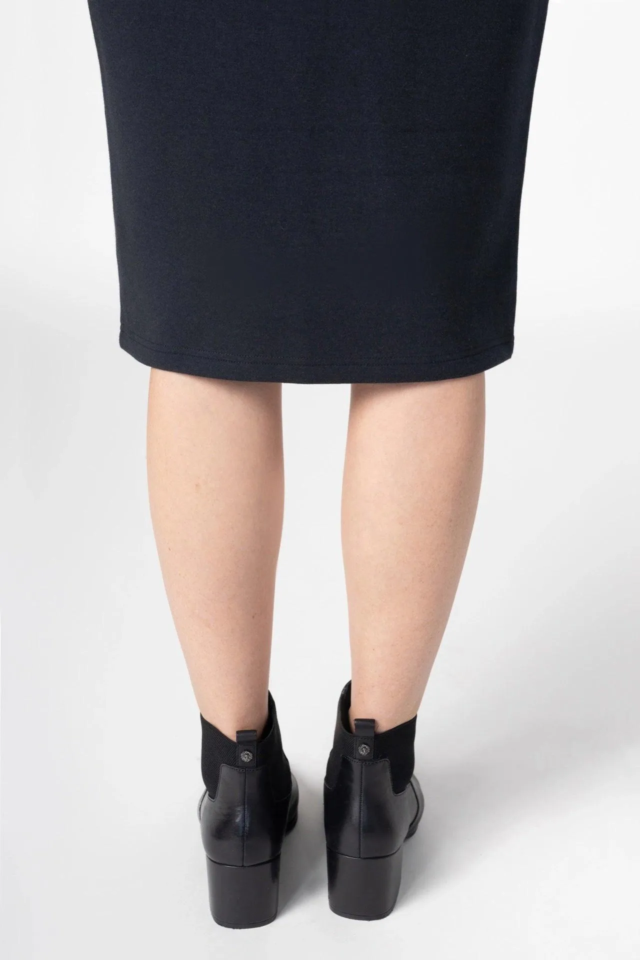 Bamboo Bonded Jersey Knee Length Pencil Skirt