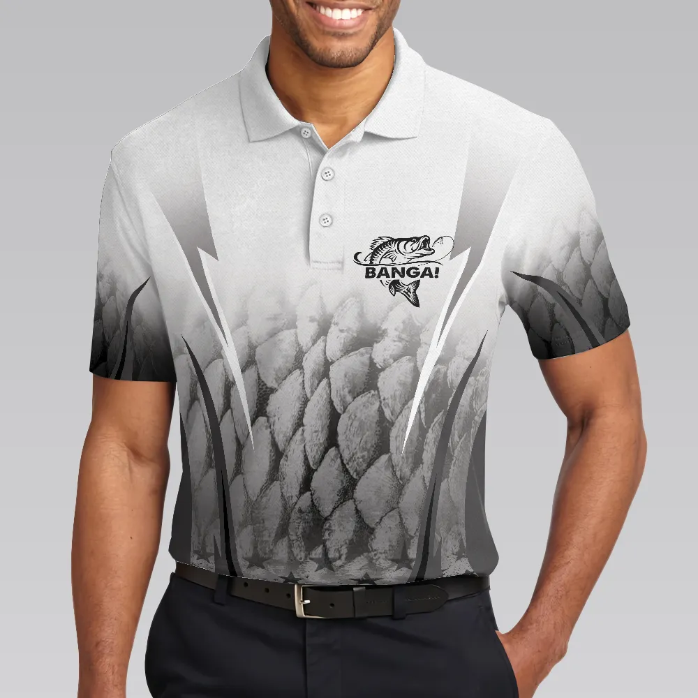 BANGA! Fishing Is Like Dating Golf Polo Shirt, Catch A Keeper Polo Shirt, Best Fishing Shirt For Men