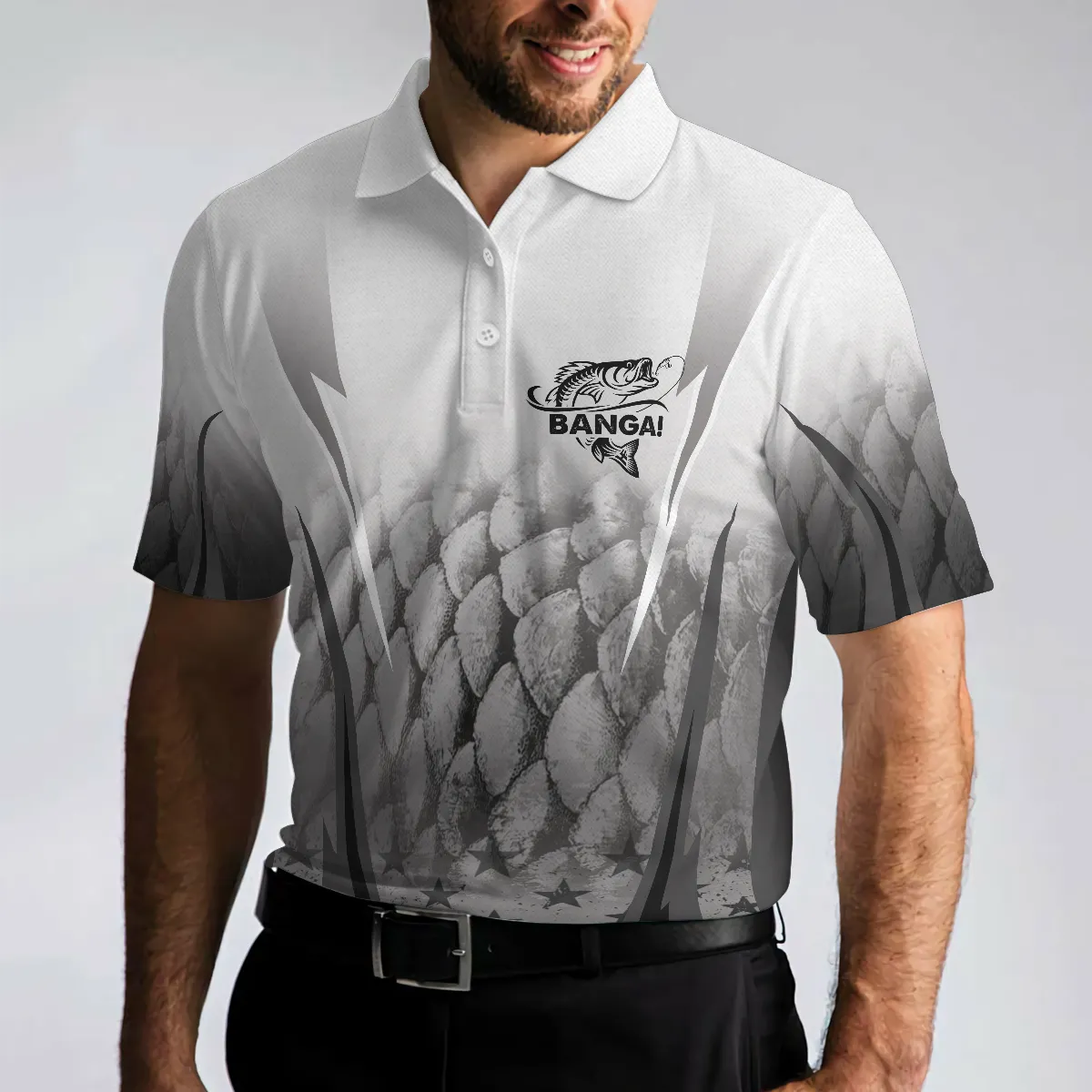 BANGA! Fishing Is Like Dating Golf Polo Shirt, Catch A Keeper Polo Shirt, Best Fishing Shirt For Men