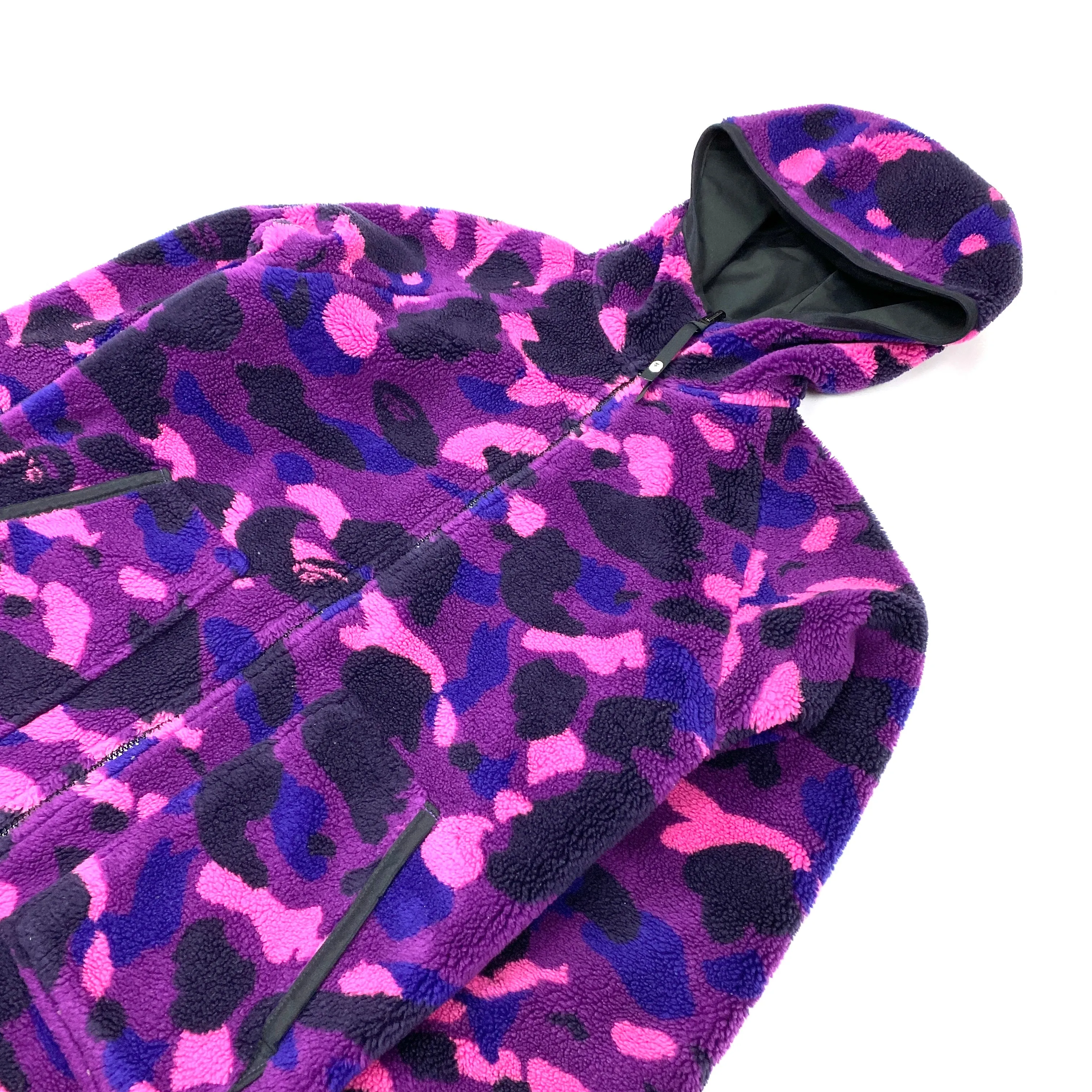 BAPE Reversible Purple Fleece Camo Jacket