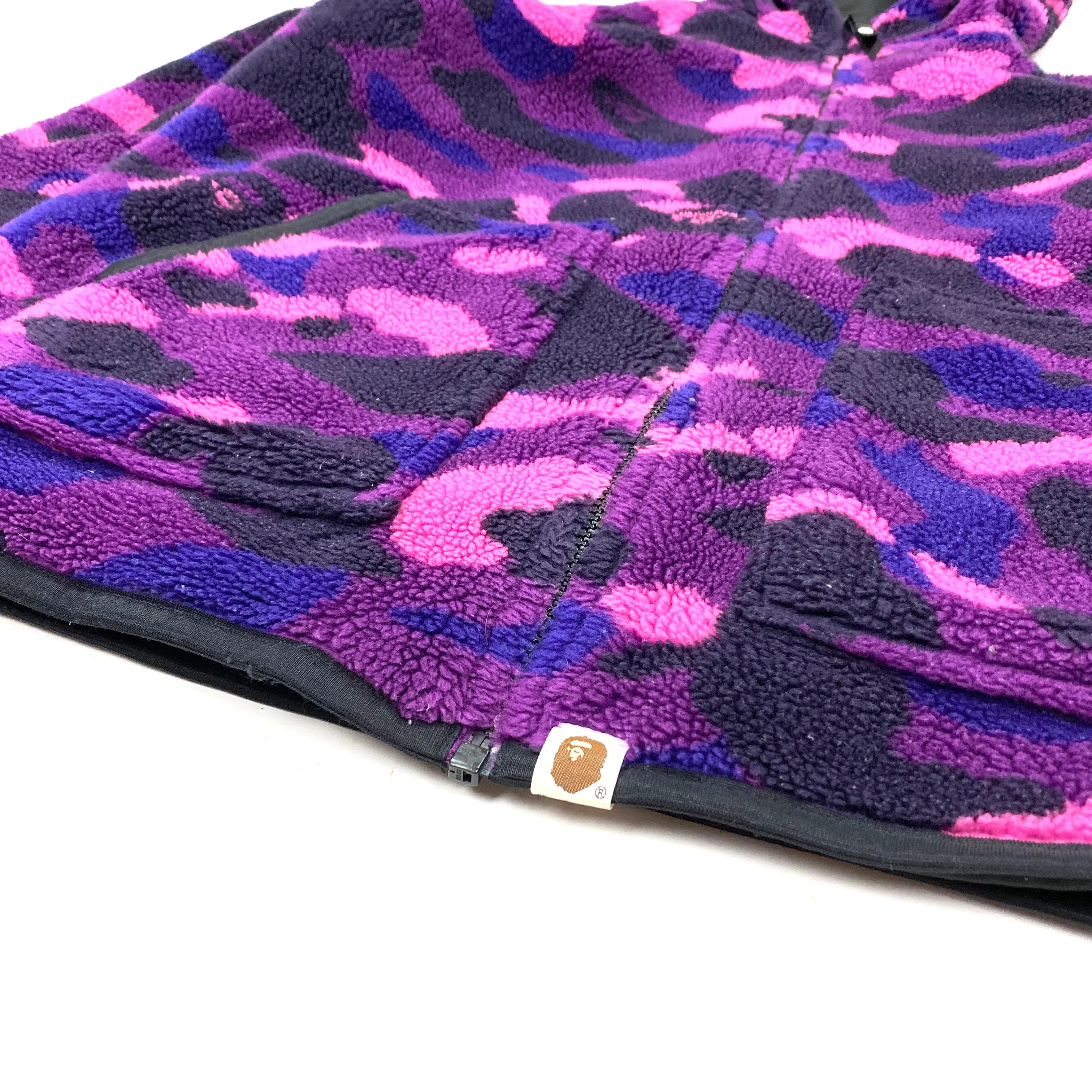 BAPE Reversible Purple Fleece Camo Jacket