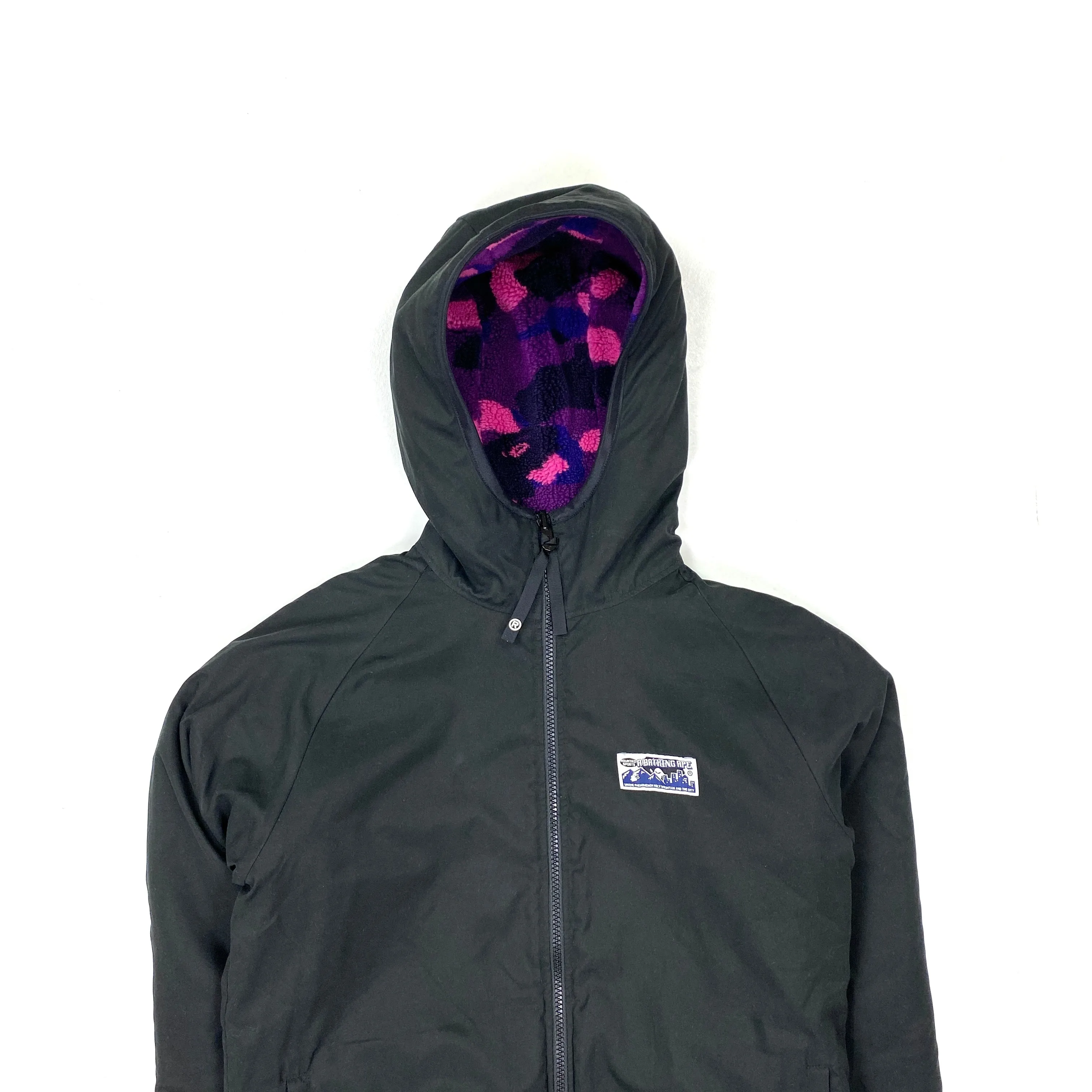 BAPE Reversible Purple Fleece Camo Jacket