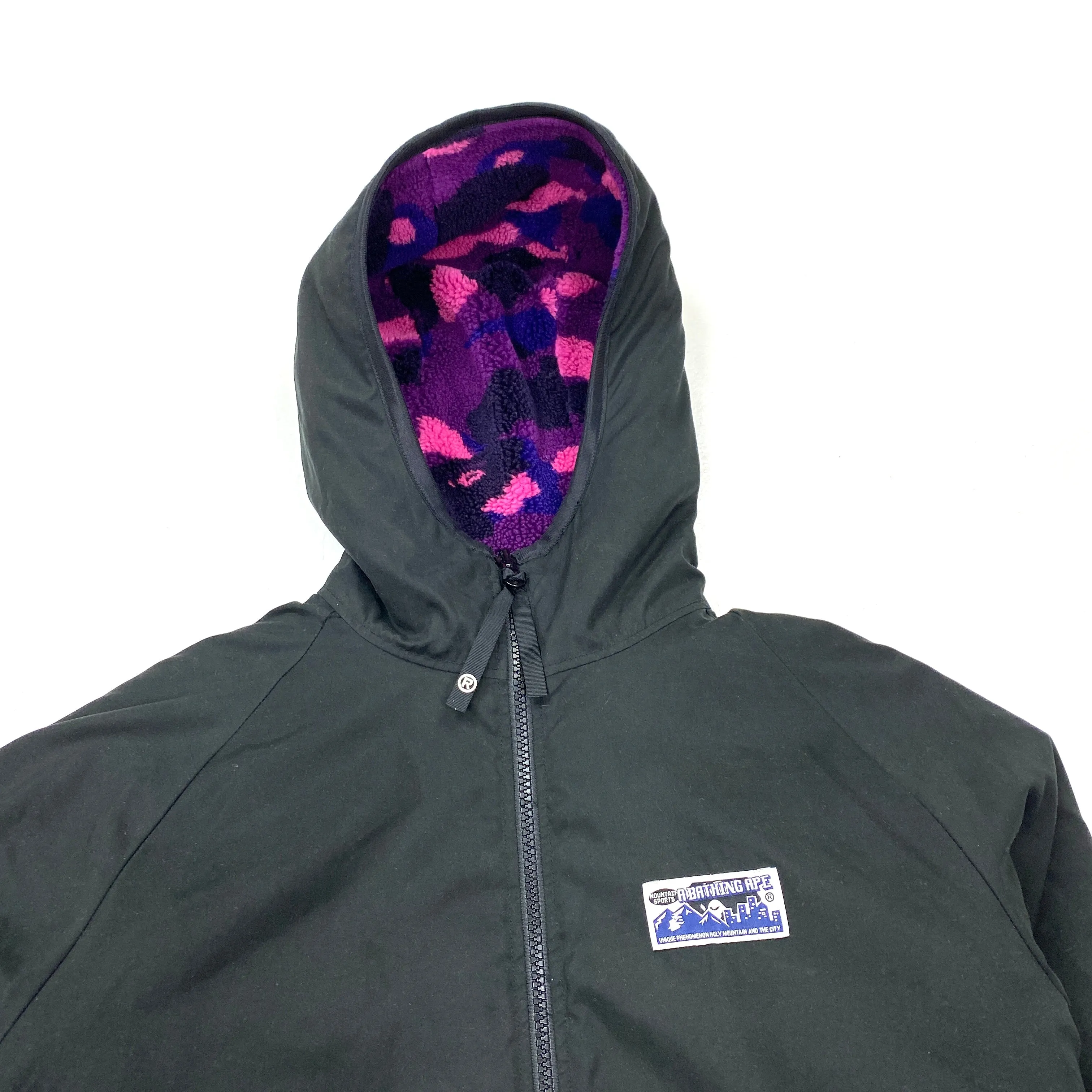 BAPE Reversible Purple Fleece Camo Jacket