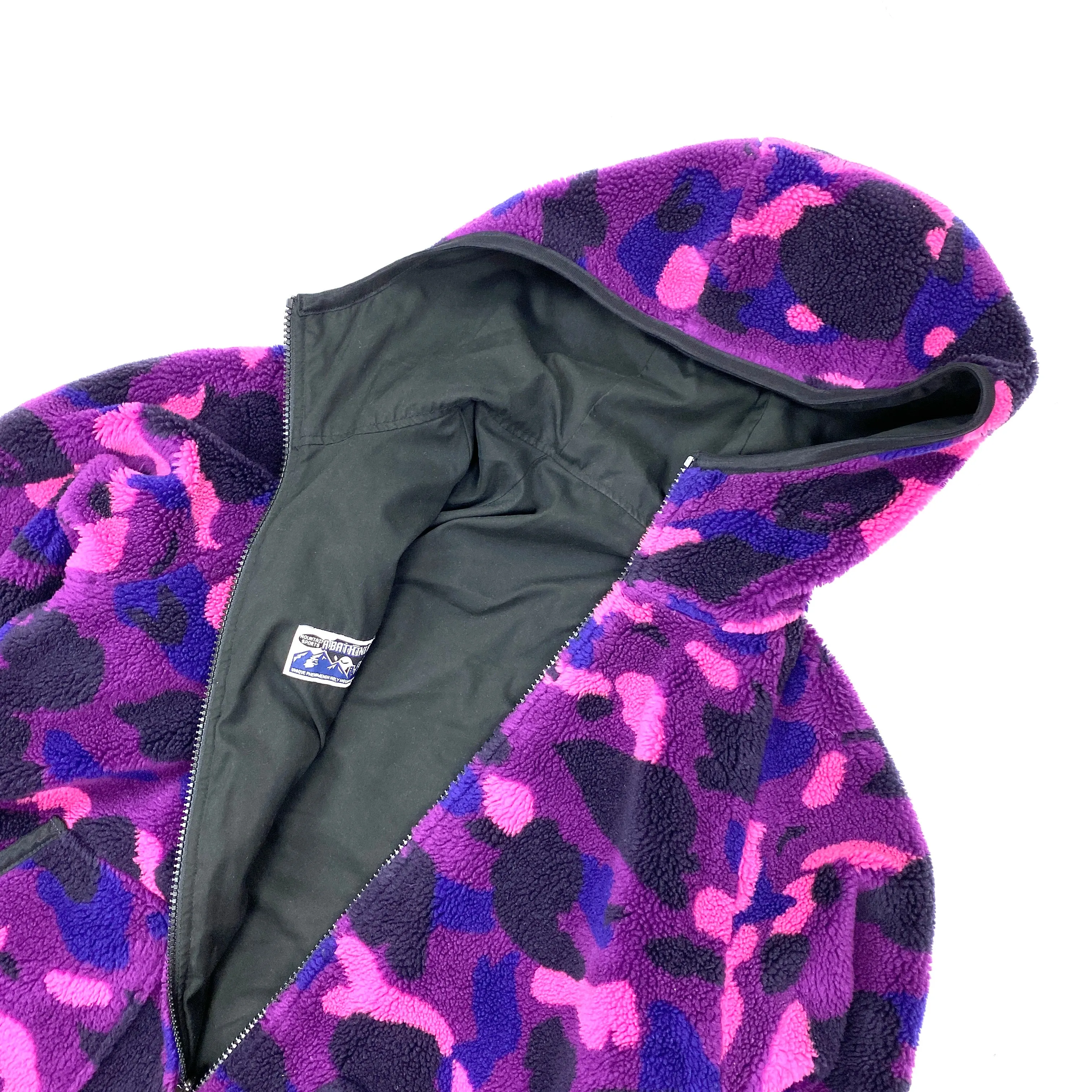 BAPE Reversible Purple Fleece Camo Jacket