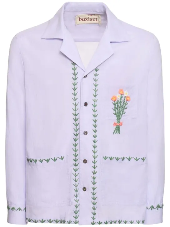 Baziszt   Flower cotton shirt 