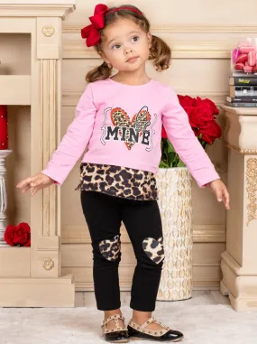 Be Mine Patched Legging Set