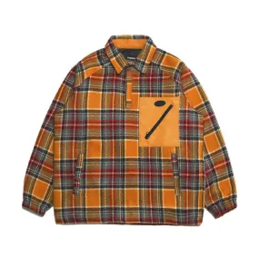 BETTER THAN CHECK ANORAK SHIRT MUSTARD CHECK