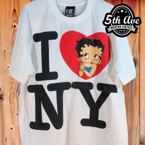 Betty Boop I Love New York - New Vintage Animation T shirt