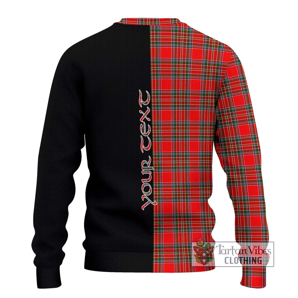 Binning Tartan Ugly Sweater with Family Crest and Half Of Me Style