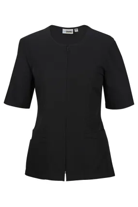 Black Housekeeping Zip Tunic