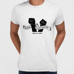 Black Lives Matter Anti-Racism Protest Black & White T-Shirt