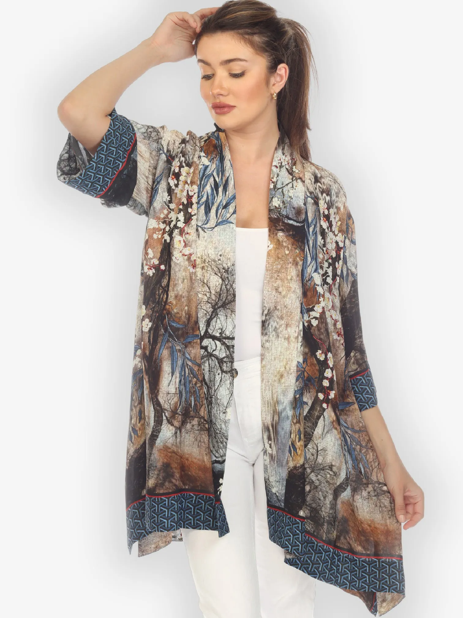 Blossom Sakura Tree Kimono Top