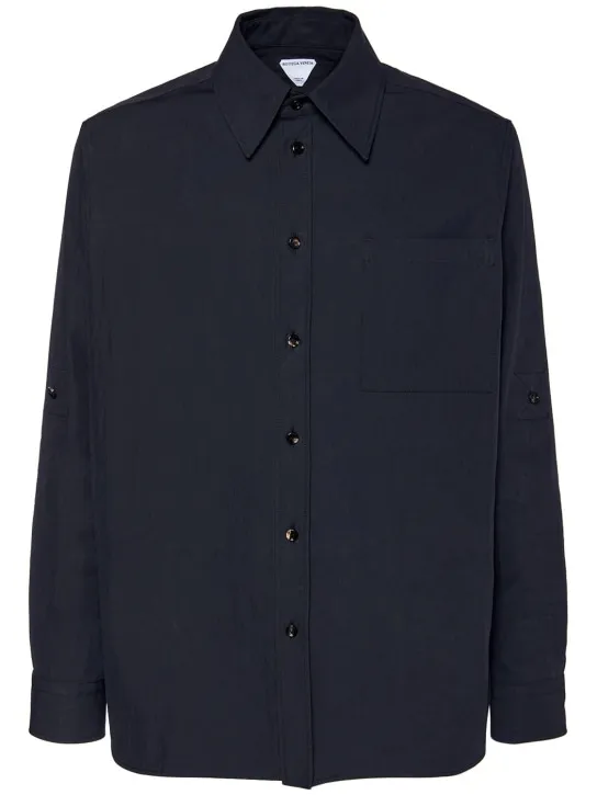 Bottega Veneta   Cotton twill rolled-up shirt 