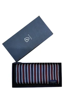 Boxed Scarves - Navy / Red