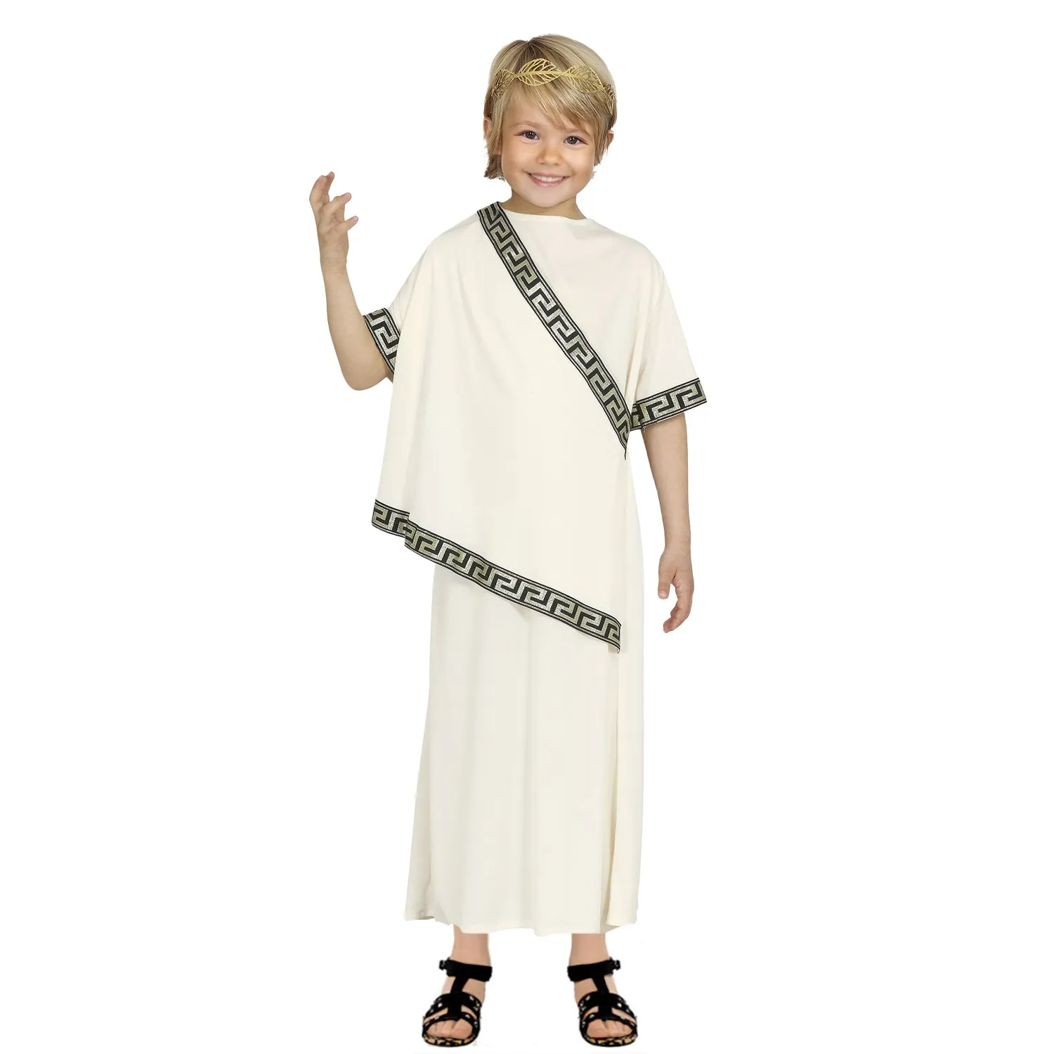 Boys Roman Toga Kids Fancy Dress Costume