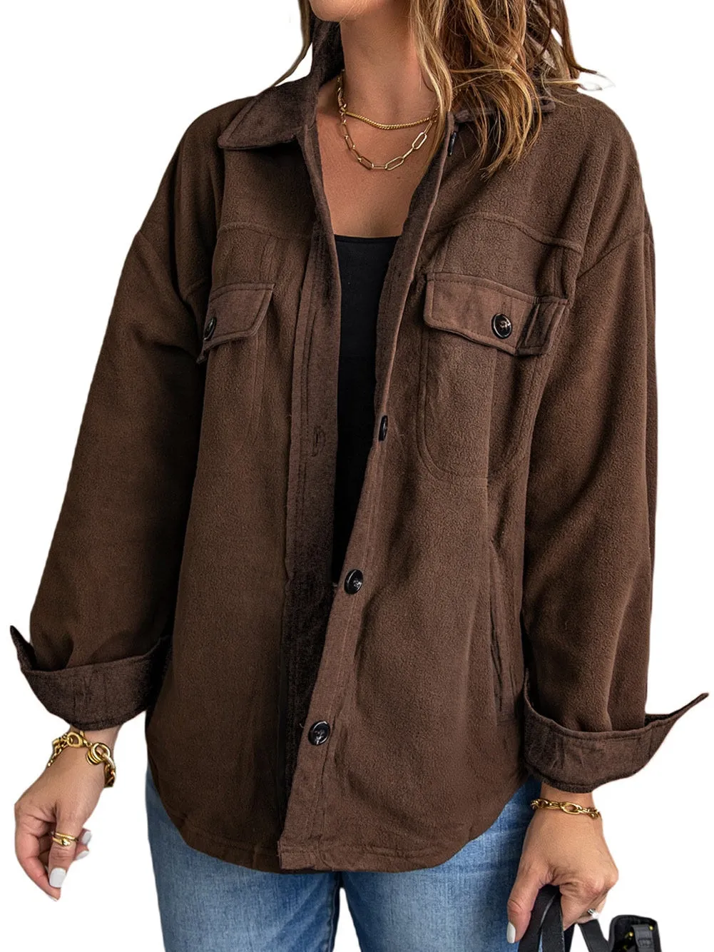 Brown Microfleece Jacket