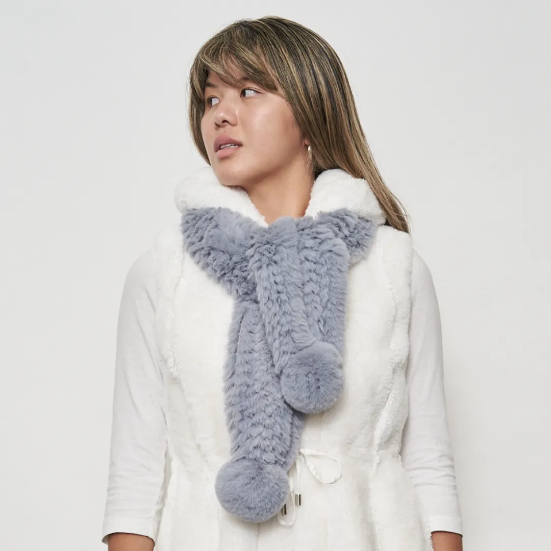 Bunny Hop Pom Scarf