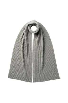 Cable & Rib Cashmere Scarf