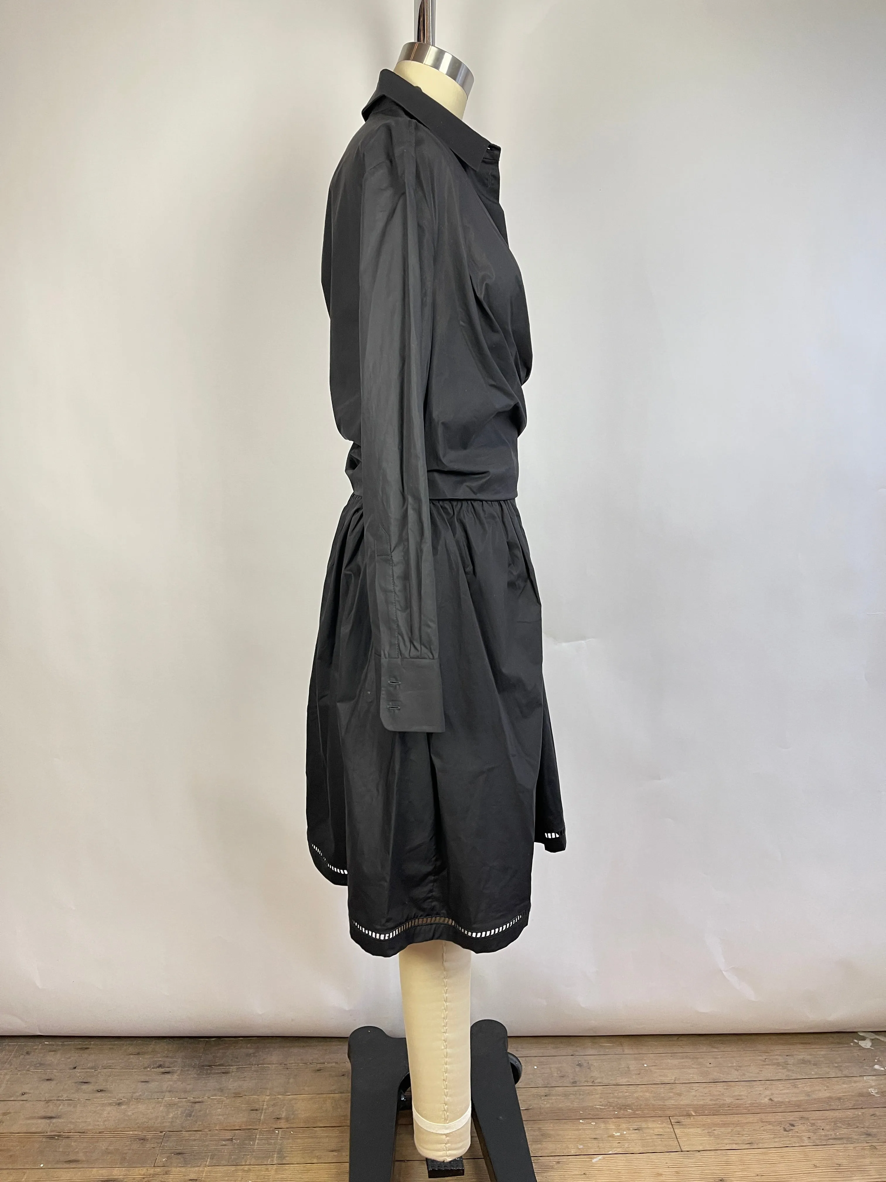 Carven Black Shirt Dress (M/FR40)