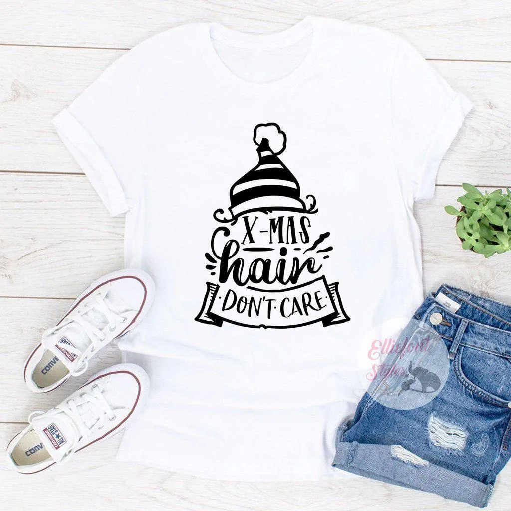 Christmas Hair Don't Care Shirt