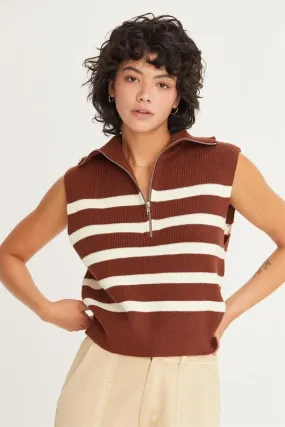 CINNAMON SUGAR STRIPE SWEATER