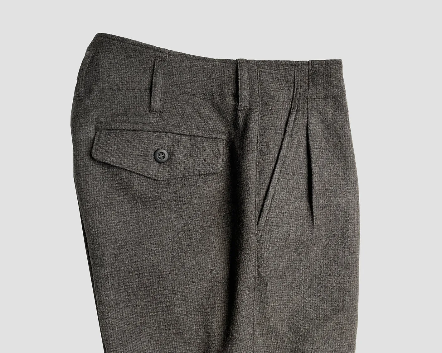 CMD WOOL 2 PLEATED TROUSERS