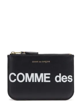 Comme des Garçons Wallet   Huge logo leather wallet 